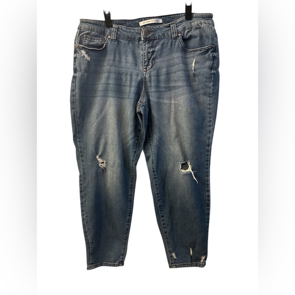 Celebrity Pink Denim - Celebrity Pink Distressed Blue Boyfriend Jeans